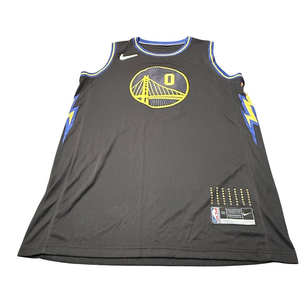 Nike Golden State Warriors Gary Payton II 75th Anniversary City Jersey Black 52